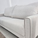Ver imagem 5 de Sofá 3 Lugares 220cm com Pés Metálicos Multimóveis Cr45342 Cinza