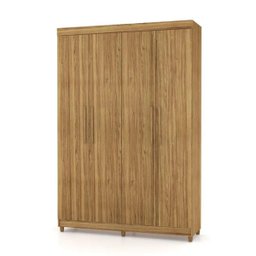 Guarda-Roupa Palmas 4 Portas Vila Rica - Canela - 1