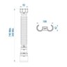 Kit 2 Tubo Extensível Censi com 74cm Branco - 4