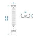 Ver imagem 4 de Kit 2 Tubo Extensível Censi com 74cm Branco