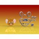 Ver imagem 1 de Cortador Tom e Jerry - Jerry (rato , Ratinho) Tamanho 5 Cm