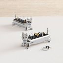 Ver imagem 3 de Ali Cat Prata - Porta Anéis Gato Munchkin para 9 Anéis