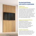 Ver mais imagens de Painel Liso para TV 48 Polegadas Planejado 120x230cm Aruá CabeCasa MadeiraOriginals Marrom/Jatobá