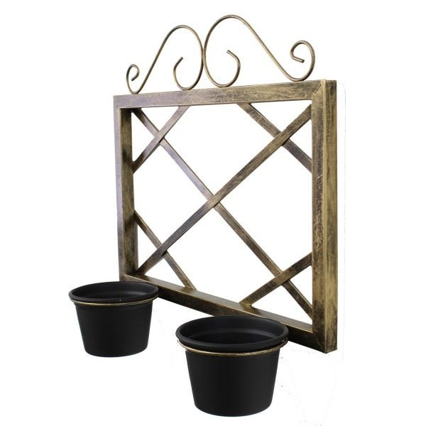 Suporte de Parede para 2 Vasos Alumínio Monte Real - 3