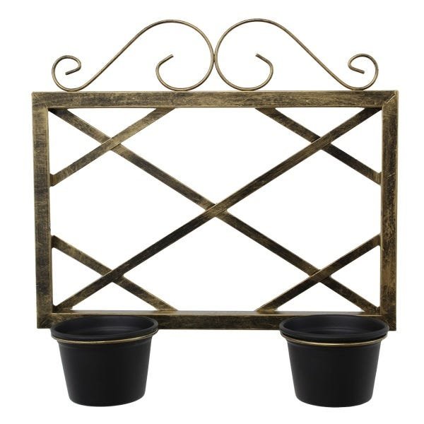 Suporte de Parede para 2 Vasos Alumínio Monte Real - 2