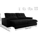 Ver imagem 3 de Sofa Retrátil Dublin 2,30m Mola Ensacada 04 Lugares Txr
