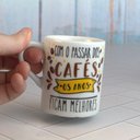 Ver imagem 3 de Caneca Porcelana com Coador de Pano 120ml Passar Dos Cafés