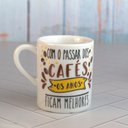 Ver imagem 1 de Caneca Porcelana com Coador de Pano 120ml Passar Dos Cafés