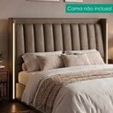 Ver imagem 2 de Cabeceira Casal 140 cm Lumina LED com Frame Corino Tcs 729 Peer