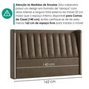 Ver imagem 6 de Cabeceira Casal 140 cm Lumina LED com Frame Corino Tcs 729 Peer