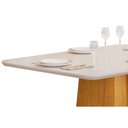 Ver imagem 6 de Conjunto: Mesa de Cozinha Italia c/ Tampo Madeirado c/ Vidro 120x90cm e 4 Cadeiras Zoe Freijo/Off