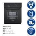 Ver imagem 2 de Forno de Embutir Venax Á Gás 50l Totale Nero Giii Glp 220v 26019