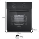 Ver imagem 3 de Forno de Embutir Venax Á Gás 50l Totale Nero Giii Glp 220v 26019