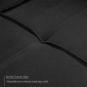 Ver imagem 7 de Sofá de Canto com Chaise Ibarra Suede Velut Preto - King House