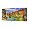 Quadro Decorativo Veneza Itália Paisagem Colorida em Tecido Canvas 130x60 - 2