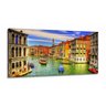 Quadro Decorativo Veneza Itália Paisagem Colorida em Tecido Canvas 130x60 - 1