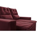 Ver imagem 4 de Sofá Retrátil e Reclinável 1.50m Cama Inbox Smal com Bordado Pantográfico Suede Vinho