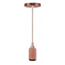 Ver imagem 1 de Pendente Luxo Soquete E27 Alumínio Ouro Rose GALAXY LED