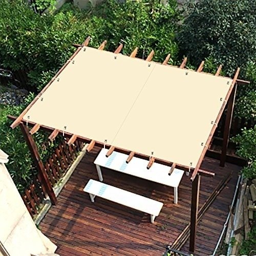 Sombrite Tela Toldo Garagem Lona Shade 90% Bege 4x7 Bainha e Ilhós - 3