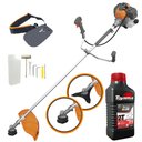 Ver imagem 1 de Roçadeira Profissional Rl430p Tekna 43cc 1,7hp Lâmina 3 Pontas e Cabeçote + Óleo Toyama 2t