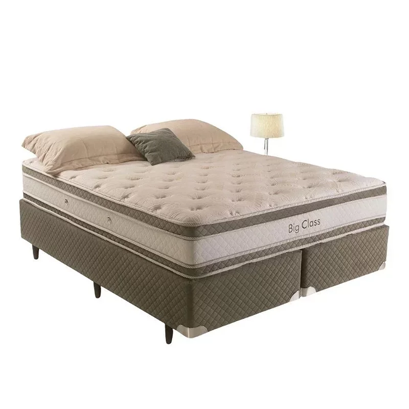 Ver imagem 1 de Conjunto: Box + Colchão Herval Big Class - Molas Confortclass King 193x203x70