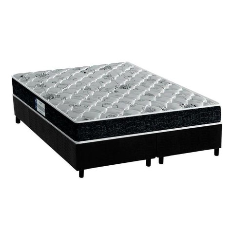 Cama Box King: Colchão Ortopédico Probel D45/ep Advanced Tech2000 Plus + Base Black(193x203)