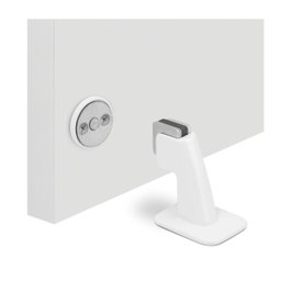 Prendedor Batedor Trava Porta Magnetico Adesivo Branco Imab - 2