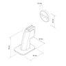 Prendedor Batedor Trava Porta Magnetico Adesivo Branco Imab - 3