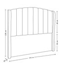 Ver imagem 2 de Cabeceira para Cama Box King 193 Cm Angel Corino Branco I02 - D'Rossi