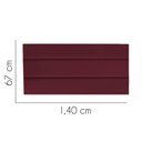 Ver imagem 2 de Painel Cabeceira Estofada Argentina 140cm Cama Box Casal Corino Bordo- Mabe Magazine