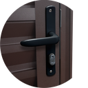 Ver imagem 3 de Porta Veneziana Alumínio 80 e.L25 Marrom Corten Brimak