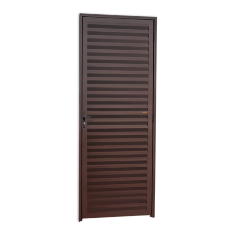 Porta Veneziana Alumínio 80 e.L25 Marrom Corten Brimak