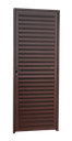 Ver imagem 1 de Porta Veneziana Alumínio 80 e.L25 Marrom Corten Brimak