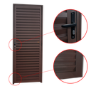 Ver imagem 2 de Porta Veneziana Alumínio 80 e.L25 Marrom Corten Brimak
