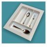 Divisoria De Talheres Para Gavetas De Cozinha - 10177 - Branca - 30,5 x 39cm a 38 x 47,5cm - 2