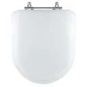 Ver imagem 1 de Assento Sanitário Almofadado Meridian Branco Para Vaso Roca