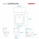 Ver imagem 3 de Assento Sanitário Loren Luna Branco Para Louça Lorenzetti