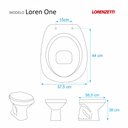 Ver imagem 4 de Assento Sanitário Loren One Branco para vaso Lorenzetti