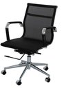 Ver imagem 1 de Cadeira Eames Telinha Baixa Preta Cromada - 15180