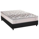 Ver imagem 1 de Cama Box Casal: Colchão Espuma Herval Ergoplus/ep + Base Crc Suede Gray(138x188)