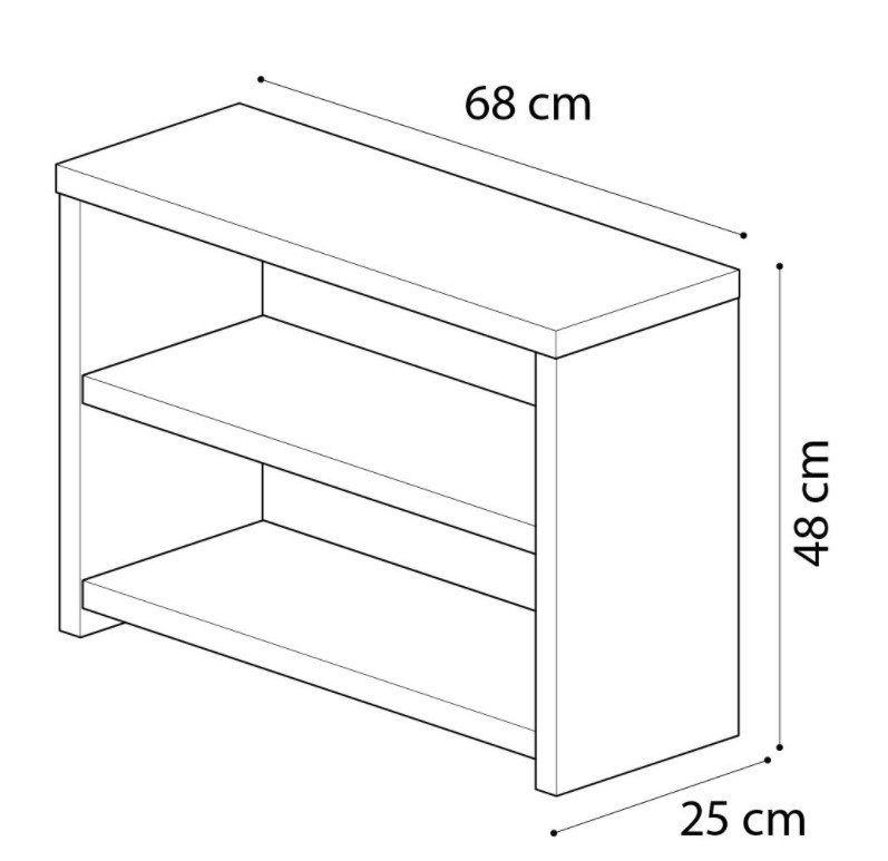 Sapateira Recamier com 1 Gaveta Hall - Branco - 3