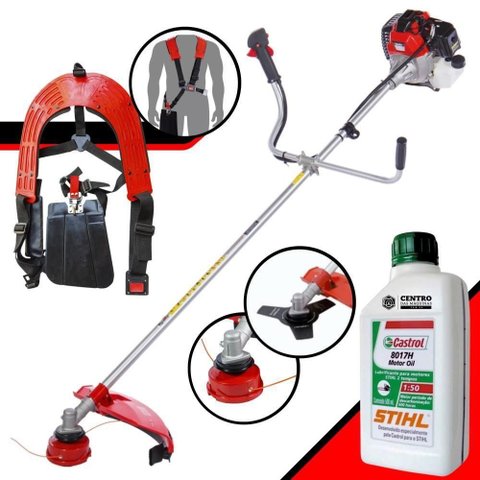 Roçadeira Profissional com Óleo Stihl Rt52-l 52cc 2hp 2t