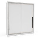 Ver imagem 2 de Guarda Roupa Roupeiro 2 Portas de Correr 2 Gavetas Valência Branco Politorno Móveis