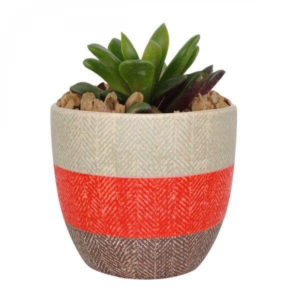 Cachepot Cerâmica Wool Style Urban - 1