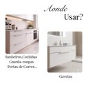 Ver imagem 5 de Puxador Kit 20 Clean Reto 30cm Moderno para Armário Gaveta - Branco
