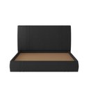 Ver imagem 3 de Cama Box Queen Aspen Base Flutuante Cabeceira Estofada PU Preto Gran Belo