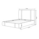 Ver imagem 4 de Cama Box Queen Aspen Base Flutuante Cabeceira Estofada PU Preto Gran Belo