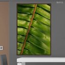 Ver imagem 2 de Quadro Decorativo Folha Samambaia Verde Flnt113 - Vidro com Impressão U.v - 80x60cm