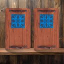 Ver imagem 5 de Kit 2 Bandeja de Madeira Grande Decorativa Café da Manhã Top Cor:azulejo Azul