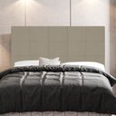Ver imagem 2 de Cabeceira Cama Box Casal Leiria 140cm Corano Bege - Desk Design